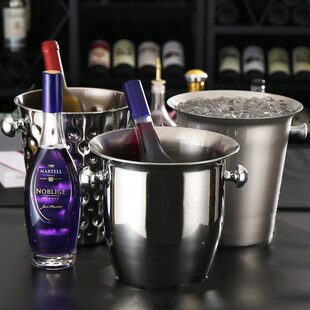 冰桶红酒酒吧香槟专用酒冰块创意啤酒吐商用不锈钢桶家用用品KTV