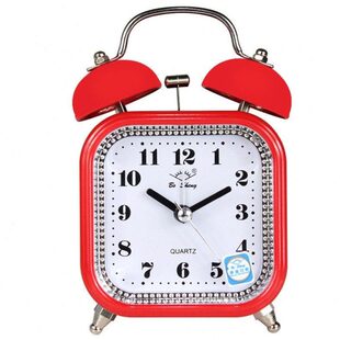 w可爱金属学习大声学生儿童起夜灯闹钟创意打铃静音时尚钟床经典