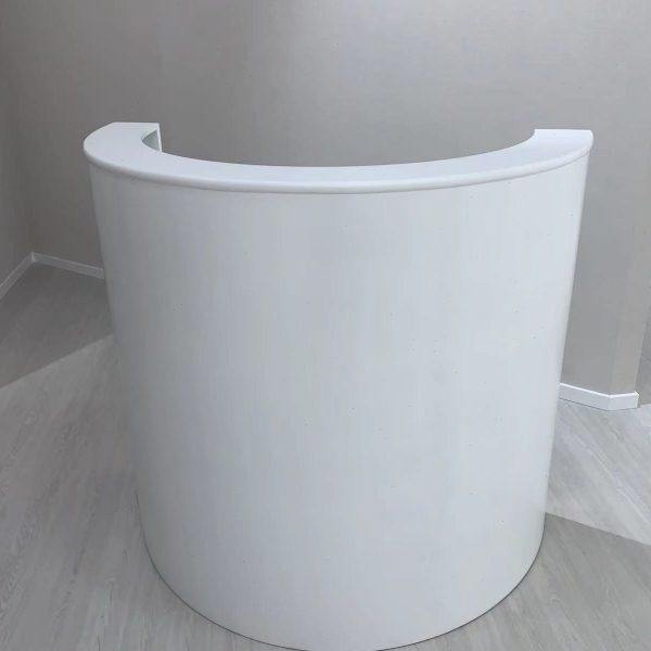 烤漆半圆弧形吧台前台时尚咨询台小收银台接待台服务台迎宾演讲台