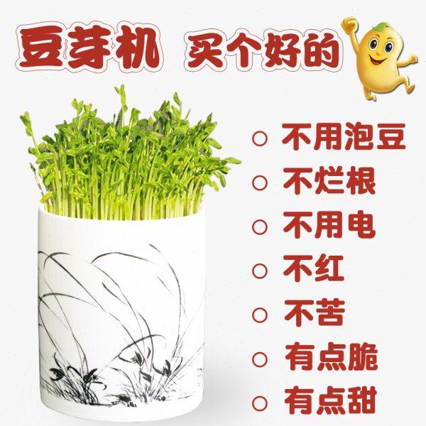 和德坊全自动豆芽机家用发芽盆培育器陶瓷豆芽罐非紫砂不红不苦,厨房电器,蔬菜机/豆芽机,淘宝优惠券,粉丝福利购,淘宝优惠卷