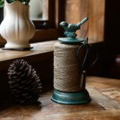 铸铁麻绳欧式 饰绳庭院编织复古 复古架桌面摆件手工礼品缠绕阳台装