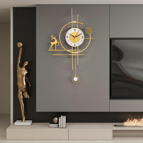网红新款创意客厅时尚挂墙艺术轻奢钟表简约现代大气静音时钟挂钟,家居饰品,挂钟,淘宝优惠券,粉丝福利购,淘宝优惠卷