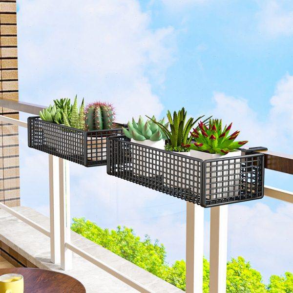 阳台花架窗台悬挂置物架栏杆花盆托架护栏植物架办公室工位绿植架,收纳整理,阳台置物架,淘宝优惠券,粉丝福利购,淘宝优惠卷