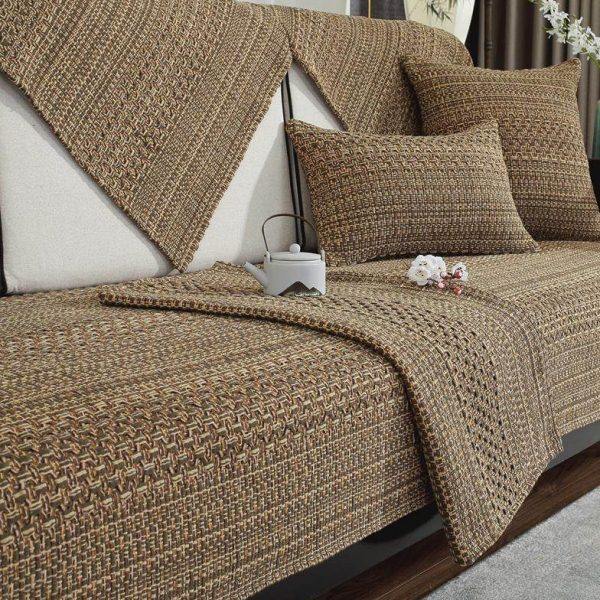 新中式实木沙发垫夏天新款2024四季通用防滑棉麻加厚亚麻沙发套罩,居家布艺,沙发垫,淘宝优惠券,粉丝福利购,淘宝优惠卷