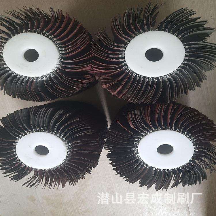 打磨抛光不织布刷辊 百洁布刷辊 金属砂光滚 铜铝板表面拉丝轮