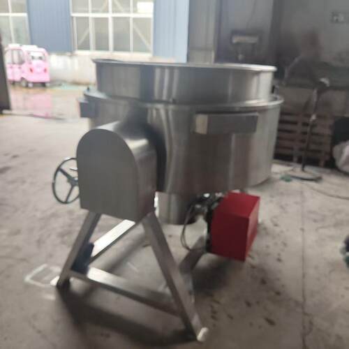 升温迅速燃油加热可倾夹层锅大型肉制品卤煮锅牛肉汤熬煮锅蒸煮锅
