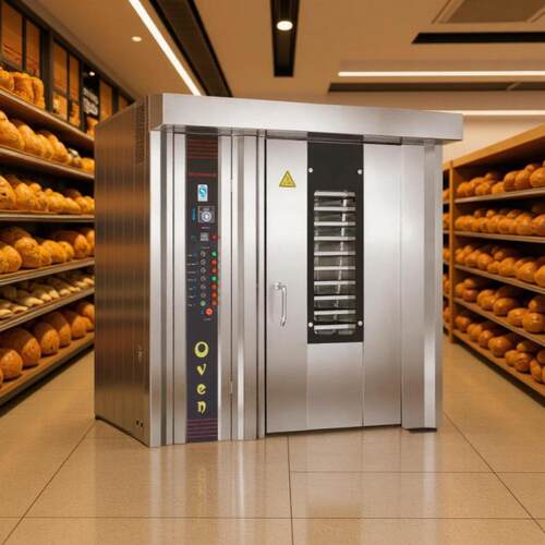 64盘食品烤炉山东红薯烤炉 面包法棍烤箱 32盘热风旋转烤炉不锈钢