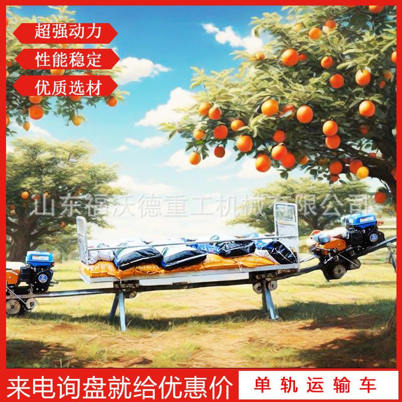 农用单轨道运输车山地果园茶园光伏地形省力自走爬坡汽油动力火车
