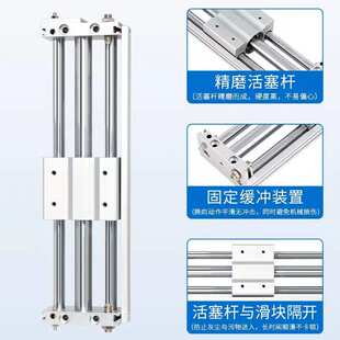 CY1S无杆气缸气动滑台磁偶式RMT15/20/25/32/40X100X200S