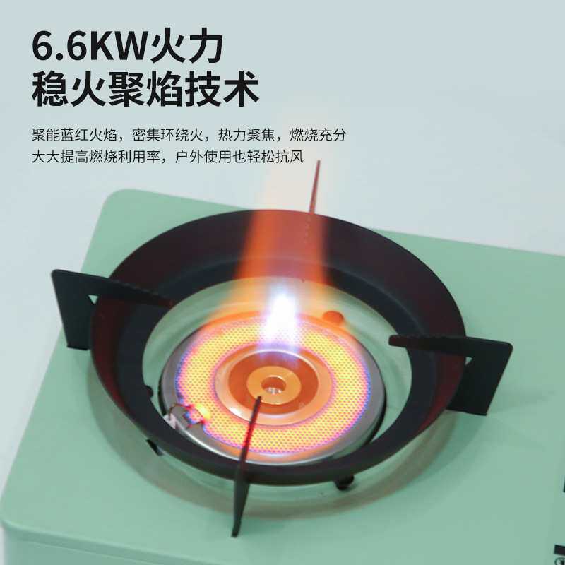 新款高颜值户外卡式炉家用便携式气罐瓦斯炉野营防风火锅烧烤炉具