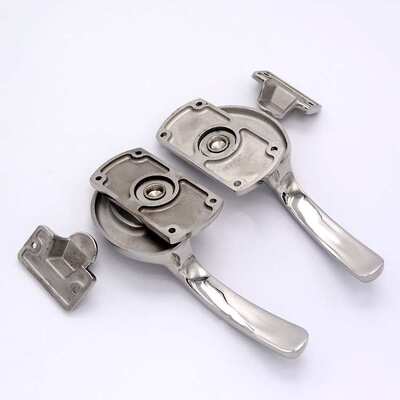 尚坤SK1-8114-1不锈钢304工业机械门锁执手隔音箱迫紧密闭把手锁