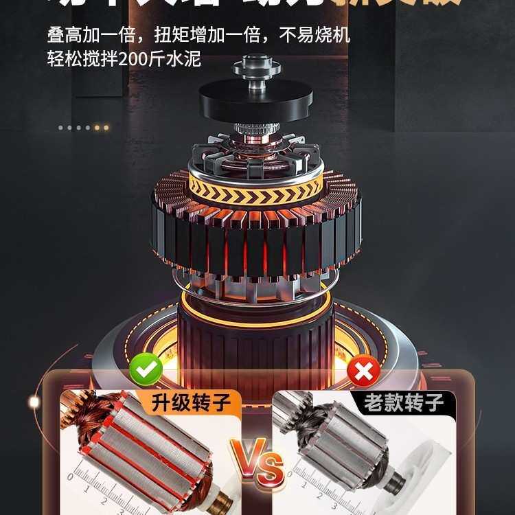 手持食品肉馅电动搅拌器商用油漆涂料打灰腻子粉水泥搅拌机工业级