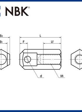 NBK SRFS滚链螺母不锈钢制螺母型 M6~M16 机械厂家直供