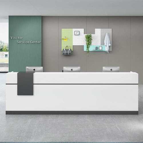 公司柜台前台办公桌办公室前台接待台简约现代咨询迎宾台收银吧台