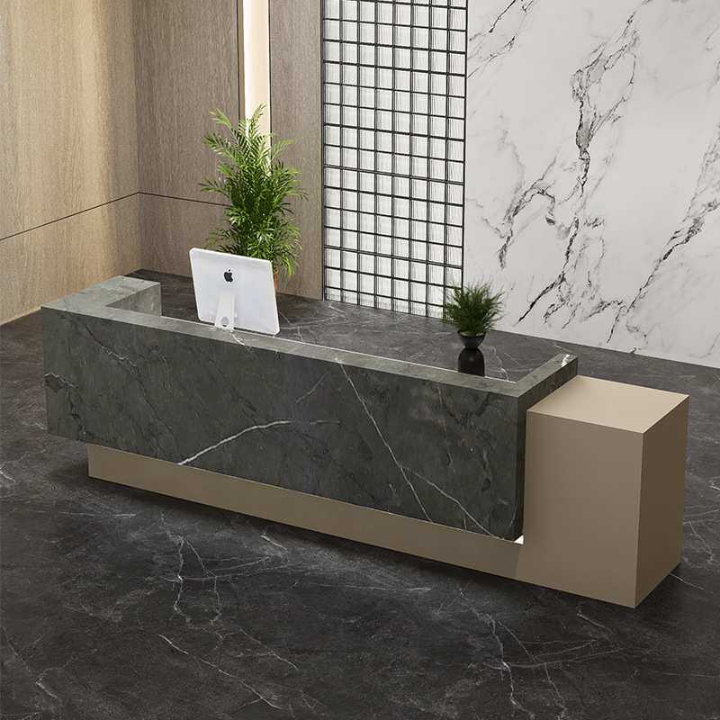 公司前台接待台吧台服装超市店铺简易小型收银台简约现代柜台