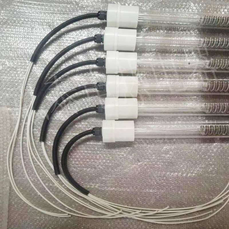 380V工业远红外单头石英烧水加热管烘箱烤漆灯管烤炉干烧220V加热