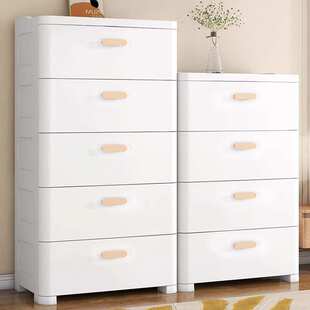 抽屉式收纳柜客厅置物柜多层家用加厚塑料夹缝储物柜子卧室床头柜