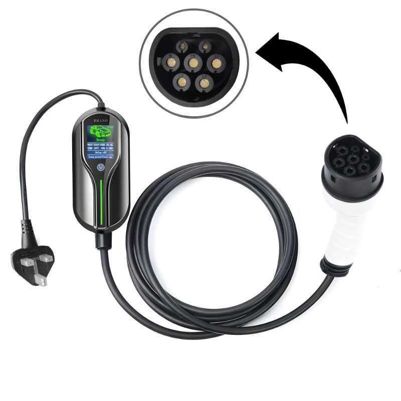 16A可调节电流新能源电动汽车随车充IP55家用便携式充电桩