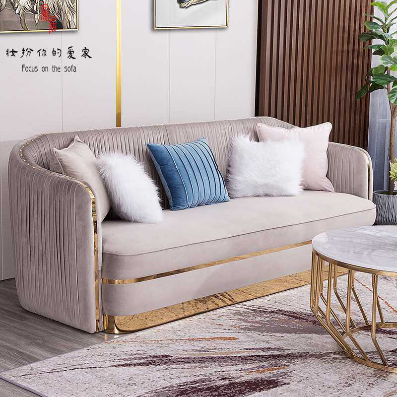 意式轻奢沙发丝绒港式不锈钢客厅小户型单双三人组合丝绒面料家具,玩具/童车/益智/积木/模型,其它,淘宝优惠券,粉丝福利购,淘宝优惠卷
