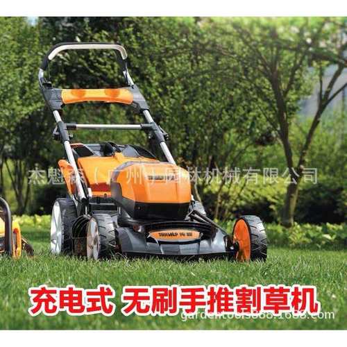 传峰58V手推式草坪机充电式大功率家用电动剪草机除草神器