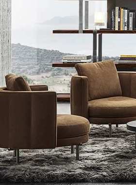 Torii鸟居休闲椅 意式极简高端单人位沙发椅大平层别墅设计师单椅