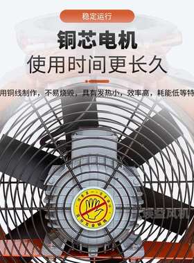 SHT-50手提轴流通风机500mm移动抽风机2.2KW/1.1KW隧道船用排风扇