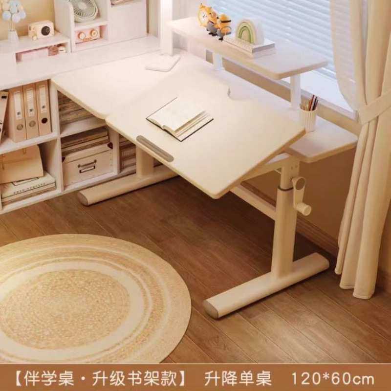 桌子小书桌学生可升降手摇升降桌大白桌手摇升降桌简约书写桌宿舍,3C数码配件,USB灯,淘宝优惠券,粉丝福利购,淘宝优惠卷