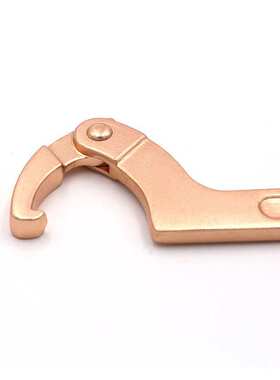 WEDO维度防爆工具无火防爆可调勾扳手月牙扳手铍青铜无火花BE173B