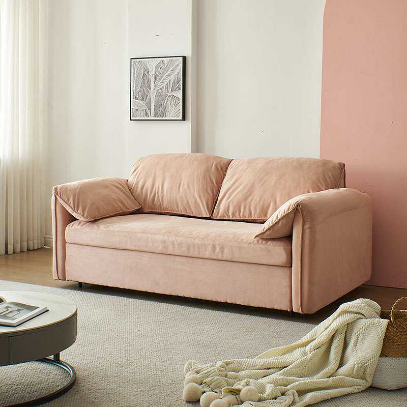 沙发床可折叠小户型客厅翻转坐卧两用高端布艺多功能大象耳朵沙发