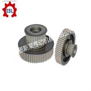 昆山精密胀套锥套同步轮8m非标45 铝合金加工多规格同步轮5m60齿