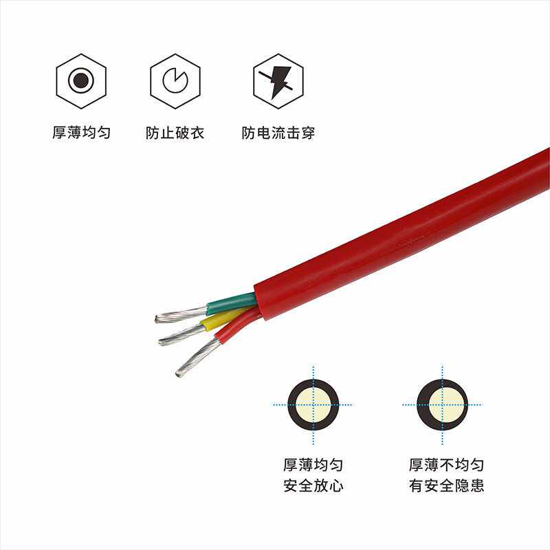 YGZ 3*10平方申远硅橡胶电缆  多芯高温线缆 100米/卷