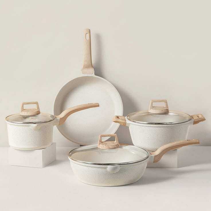 跨境锅具套装麦饭石烹饪锅具不粘锅套装平底锅家用炒菜锅厨具套装