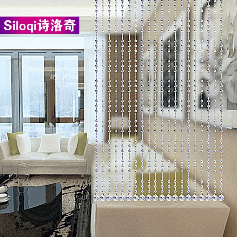 热销门帘隔断帘客厅卧o室卫生间玄关厨房M厕所成品加密水晶珠帘吊