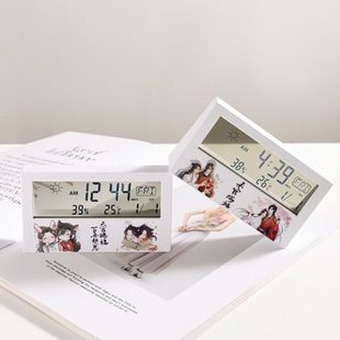花城谢怜三郎谷子青玄动漫周边学生桌面多功能个性简约数字小闹钟