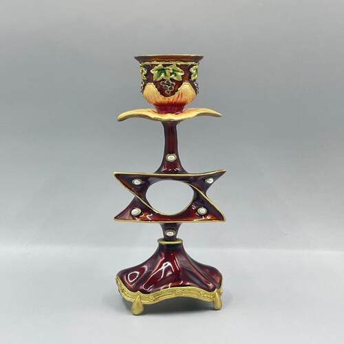 犹太教欧式金属烛台摆件轻奢复古蜡烛台烛光晚餐装饰品小摆件跨境