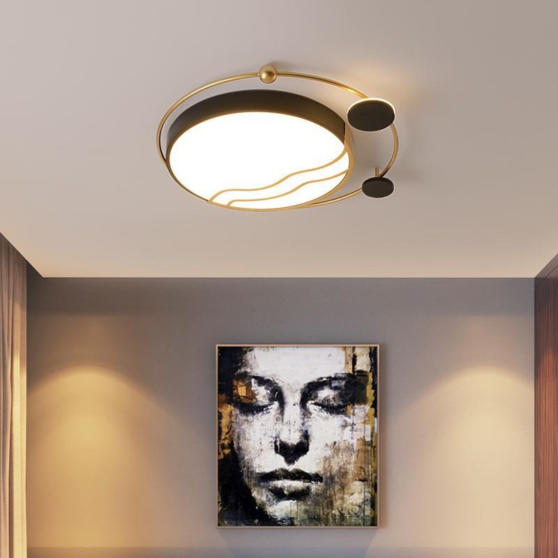 新款北欧卧室灯简约现代创意LED吸顶灯温馨浪漫家用灯具调光