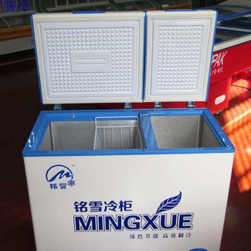 铭雪冷柜展示柜卧式冰柜家用商用冷柜冷藏冷冻单温冰箱低温冷柜
