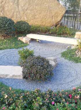 50斤深灰色黑色砾石水洗石枯山水庭院花园造景青石碎石子铺地米石