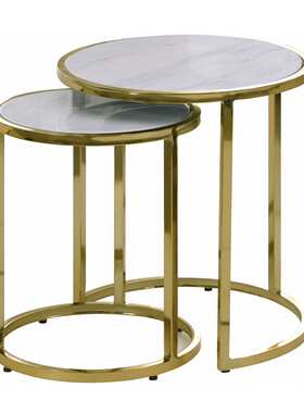 工厂直销现代客厅美式白色大理石不锈钢椅咖啡茶几桌玄关桌餐桌套