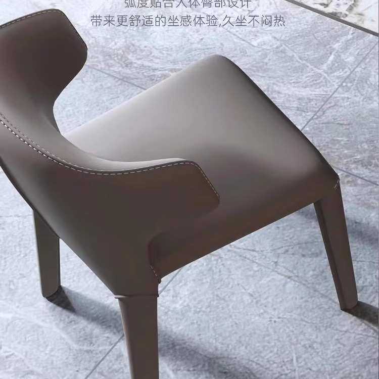 意式轻奢高端椅子餐桌椅家用小户型简约现代休闲北欧设计师靠背椅,3C数码配件,USB灯,淘宝优惠券,粉丝福利购,淘宝优惠卷
