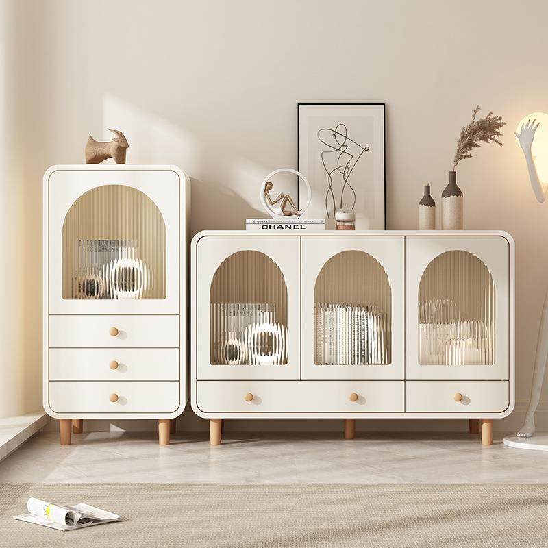 M$KY奶油风实木餐边柜六五斗柜卧室客厅靠墙简约现代轻奢床尾收纳