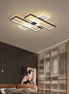 客厅灯现代简约大气2024年新款大灯家用卧室灯创意轻奢LED吸顶灯
