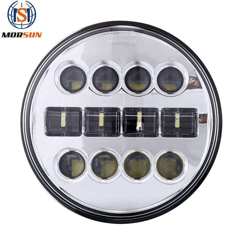 新款7寸牧马人大灯 led前大灯 哈雷机车改装前照灯 60W远近光大灯,3C数码配件,USB灯,淘宝优惠券,粉丝福利购,淘宝优惠卷