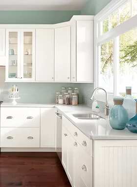 外贸出口北美工程橱柜定  制RTA标准柜 kitchen cabinet工厂