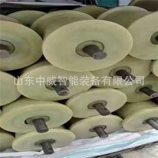 矿用阻燃聚氨酯地滚轮 井下绞车钢丝绳托绳轮 多规格矿用地滚轮