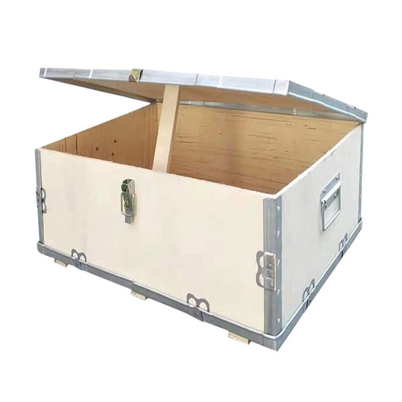 万尊木箱135*k35*55cm不进叉车带合页带把手承重100kg