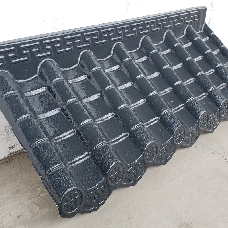 树脂一体瓦 仿古一体瓦 仿古屋檐树脂瓦树脂屋面瓦ASWA仿古门头瓦