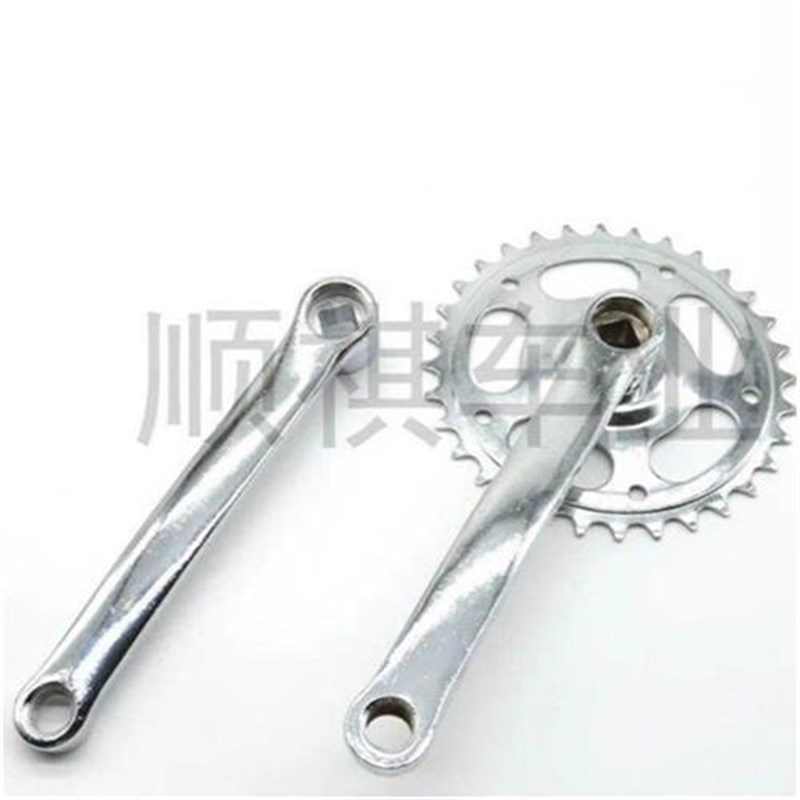 自行车曲柄32齿方孔q牙盘齿盘32T前链轮165小花盘死飞改装