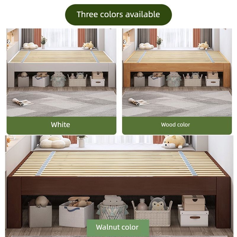 榻榻米床a头实木床架可定制排框床双人床民宿公寓单人床