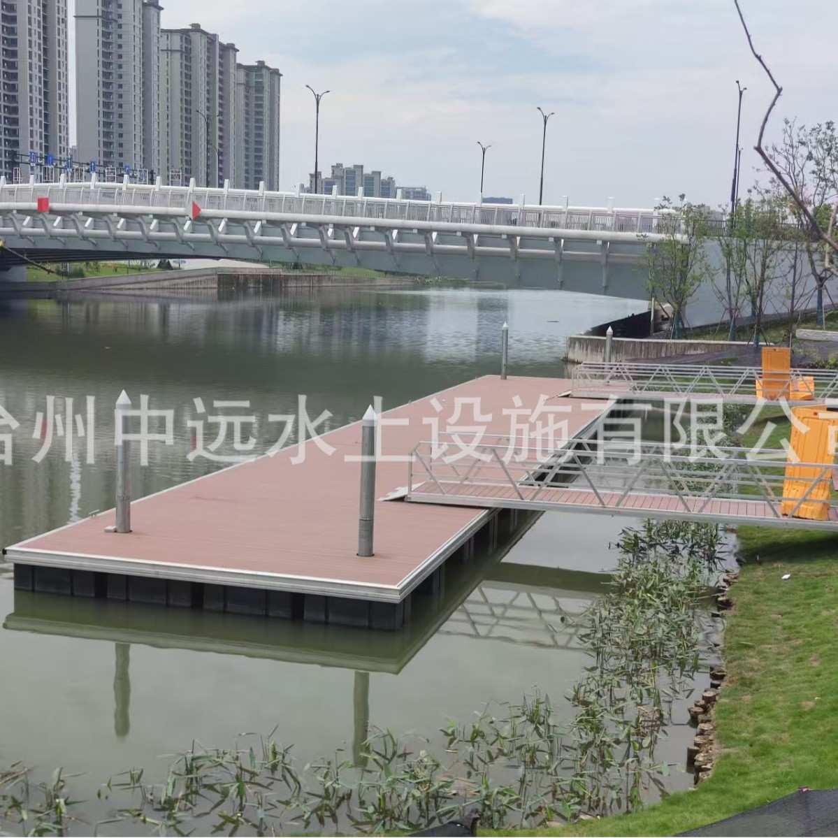 铝合金码头面板护弦铝合金钢结构水上浮桥浮台游艇码头引桥栈道